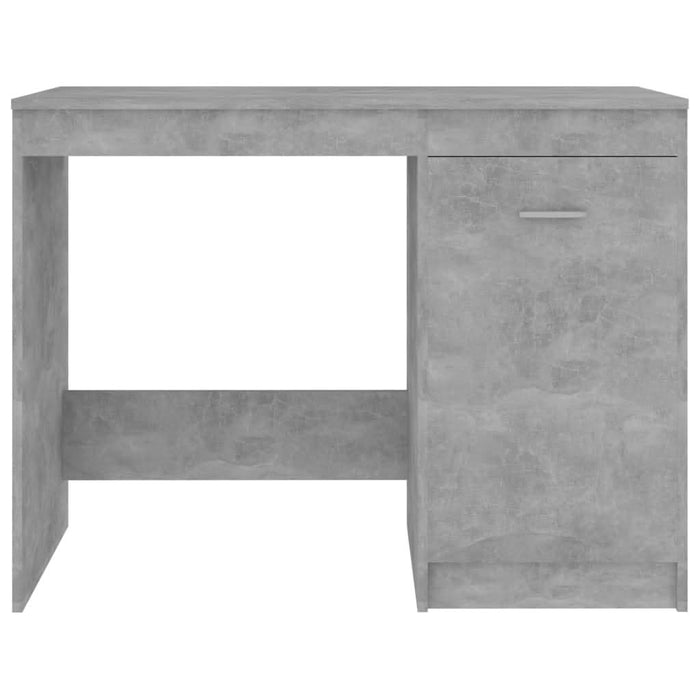 Birou, gri beton, 100x50x76 cm, lemn prelucrat - WALTI WALTI