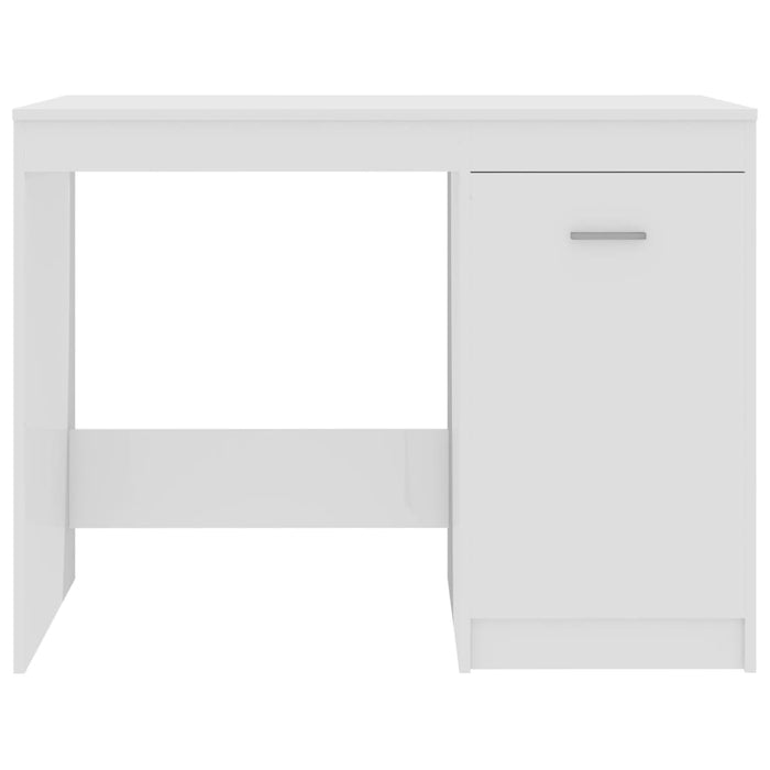 Birou, alb extralucios, 100x50x76 cm, lemn prelucrat WALTI