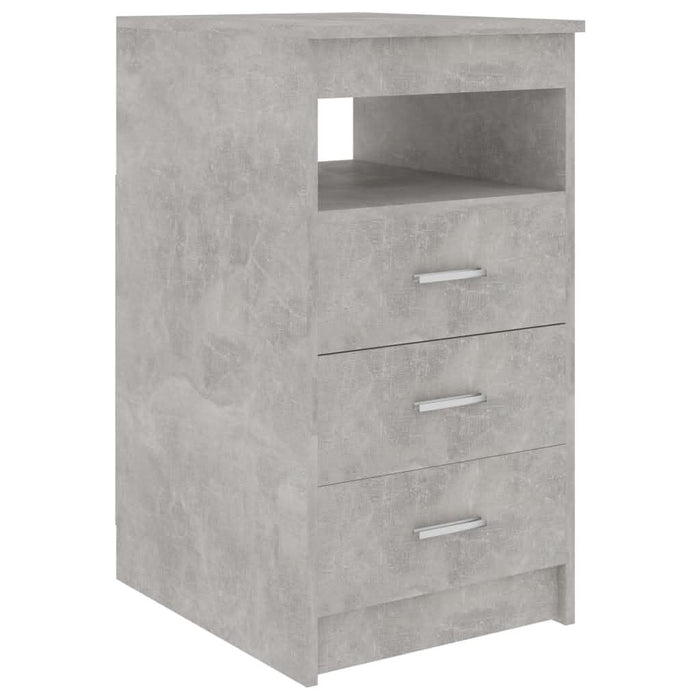 Dulap cu sertare, gri beton, 40x50x76 cm, lemn compozit - WALTI WALTI