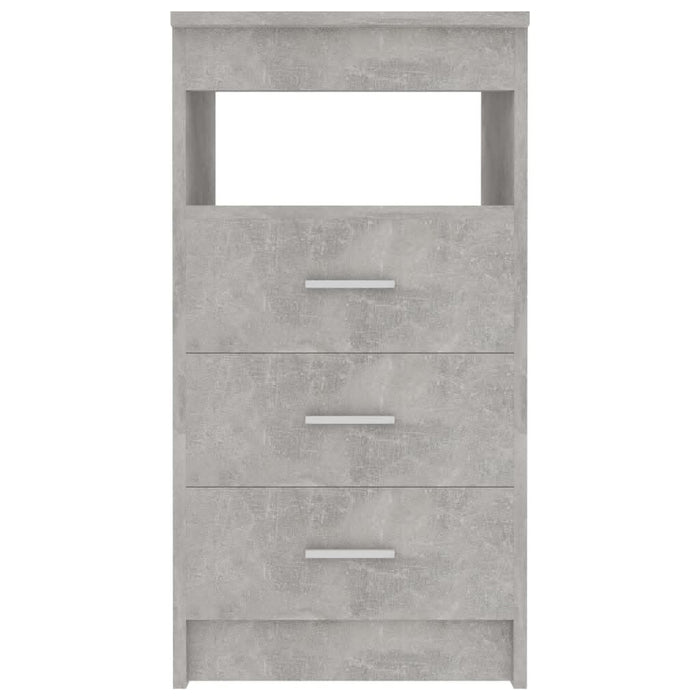 Dulap cu sertare, gri beton, 40x50x76 cm, lemn compozit - WALTI WALTI