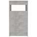 Dulap cu sertare, gri beton, 40x50x76 cm, lemn compozit - WALTI WALTI
