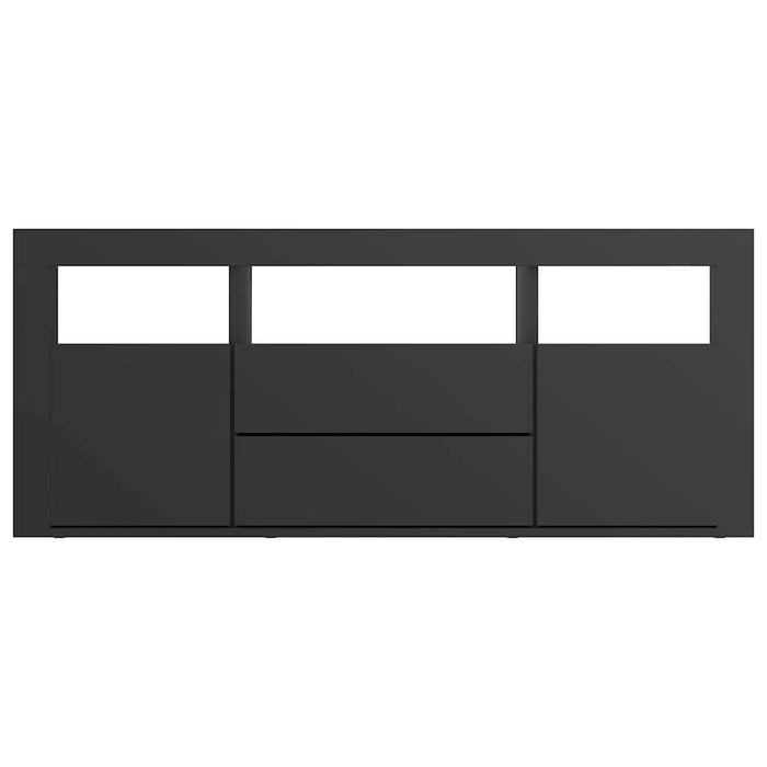Comodă TV, negru, 120 x 30 x 50 cm, PAL WALTI