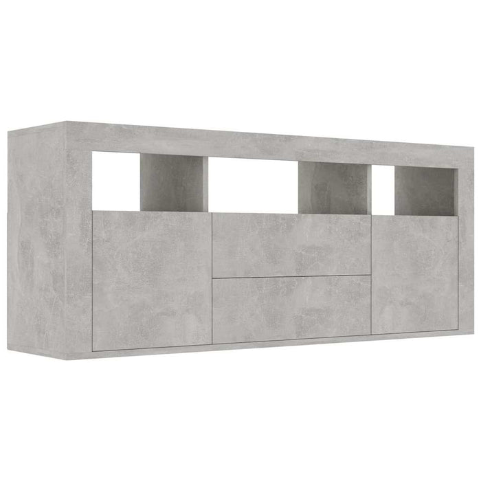 Comodă TV, gri beton, 120 x 30 x 50 cm, PAL WALTI