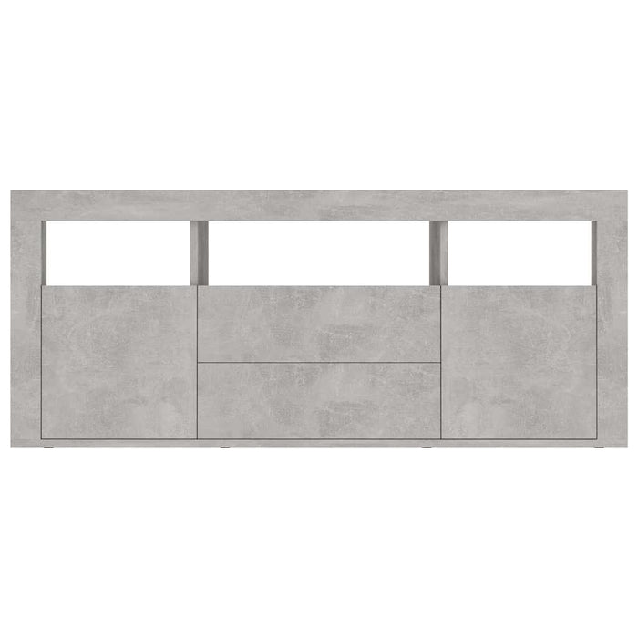 Comodă TV, gri beton, 120 x 30 x 50 cm, PAL WALTI
