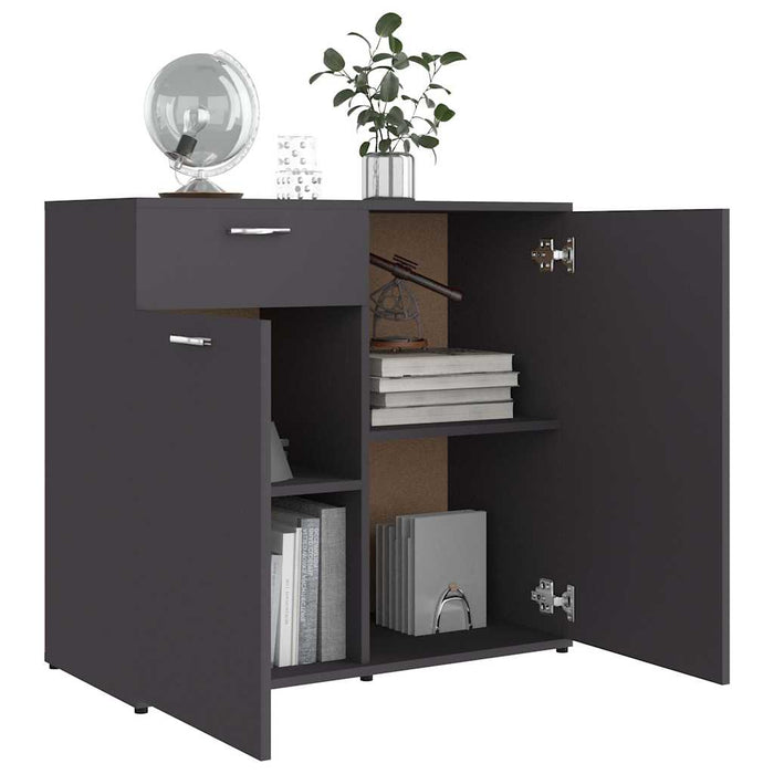 Dulap, gri, 80x36x75 cm, lemn prelucrat WALTI