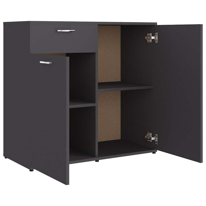 Dulap, gri, 80x36x75 cm, lemn prelucrat WALTI
