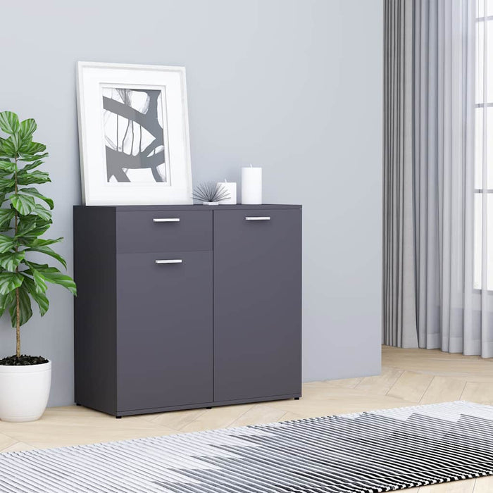 Dulap, gri, 80x36x75 cm, lemn prelucrat WALTI