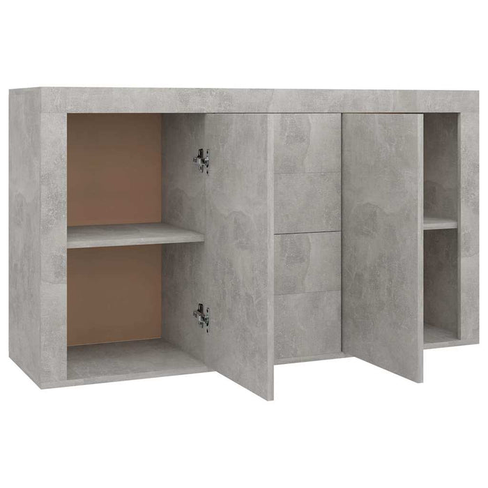 Dulap, gri beton, 120x36x69 cm, lemn prelucrat WALTI