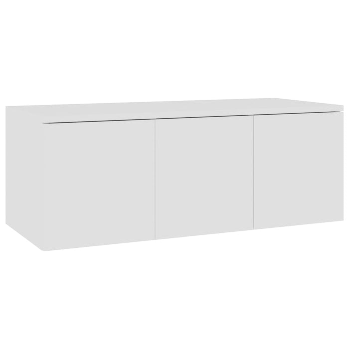Dulap TV, alb, 80x34x30 cm, lemn prelucrat - WALTI WALTI