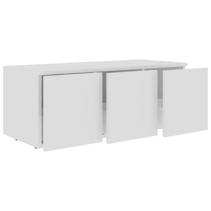 Dulap TV, alb, 80x34x30 cm, lemn prelucrat - WALTI WALTI