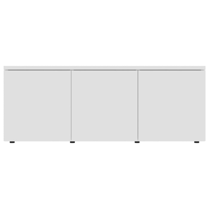 Dulap TV, alb, 80x34x30 cm, lemn prelucrat - WALTI WALTI