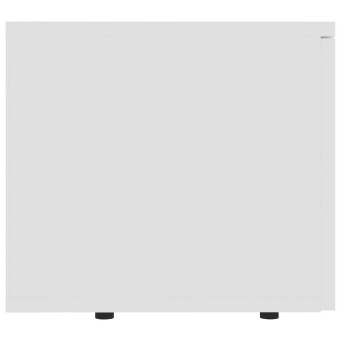 Dulap TV, alb, 80x34x30 cm, lemn prelucrat - WALTI WALTI