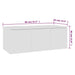 Dulap TV, alb, 80x34x30 cm, lemn prelucrat - WALTI WALTI