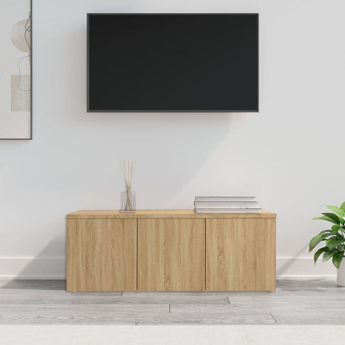 Comodă TV, stejar sonoma, 80x34x30 cm, lemn prelucrat - WALTI WALTI