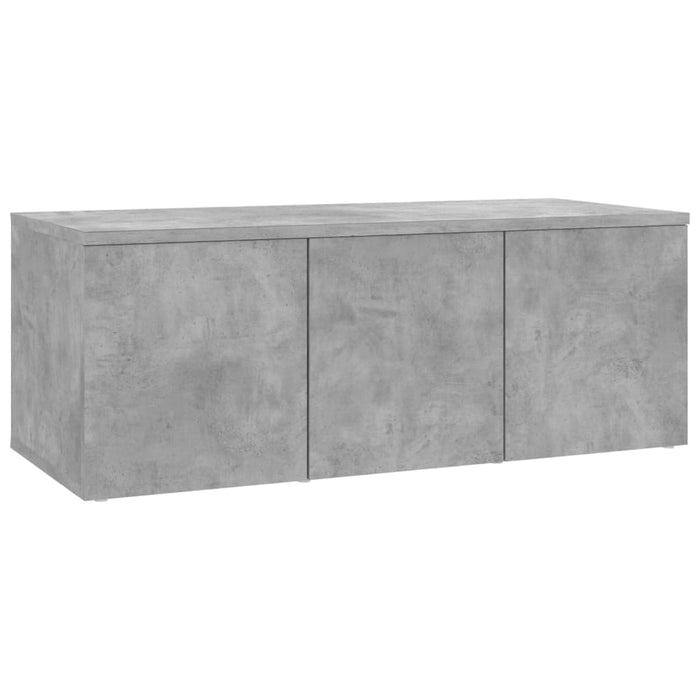 Dulap TV, gri beton, 80 x 34 x 30 cm, lemn prelucrat - WALTI WALTI