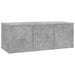 Dulap TV, gri beton, 80 x 34 x 30 cm, lemn prelucrat - WALTI WALTI