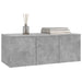 Dulap TV, gri beton, 80 x 34 x 30 cm, lemn prelucrat - WALTI WALTI