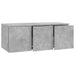 Dulap TV, gri beton, 80 x 34 x 30 cm, lemn prelucrat - WALTI WALTI