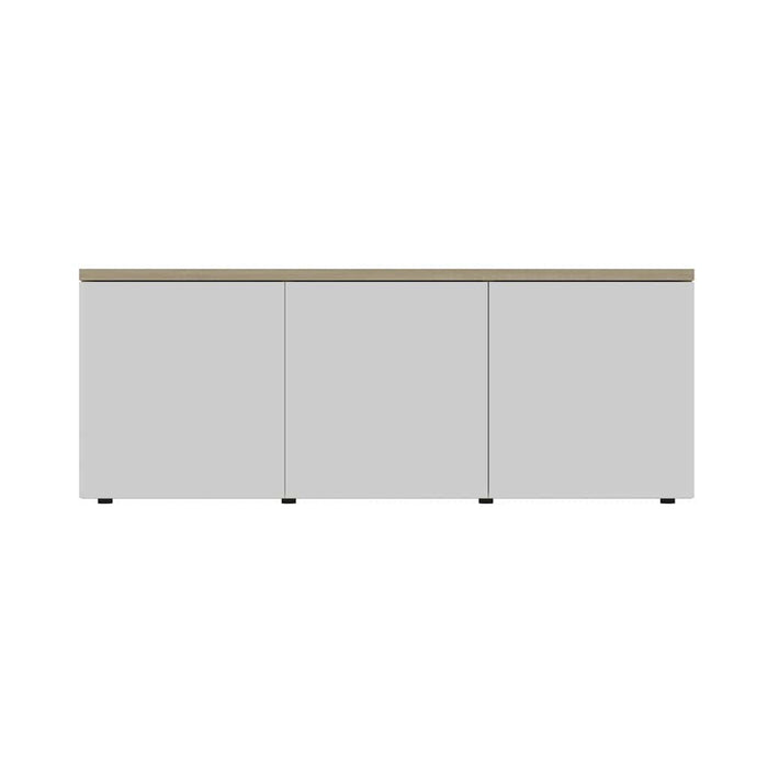 Comodă TV, alb și stejar Sonoma, 80 x 34 x 30 cm, PAL WALTI
