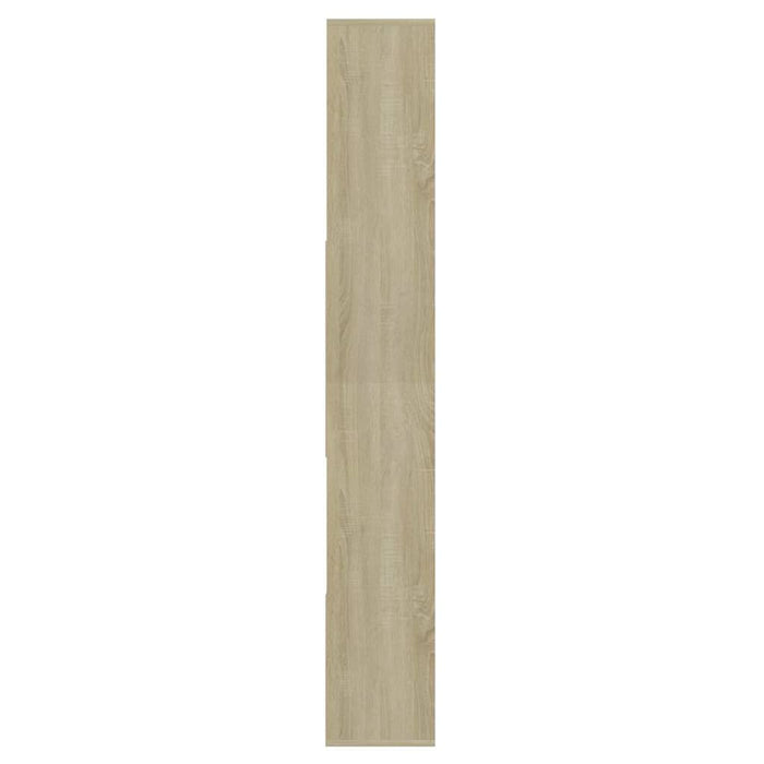 Bibliotecă, alb și stejar sonoma, 67x24x161 cm, lemn prelucrat WALTI