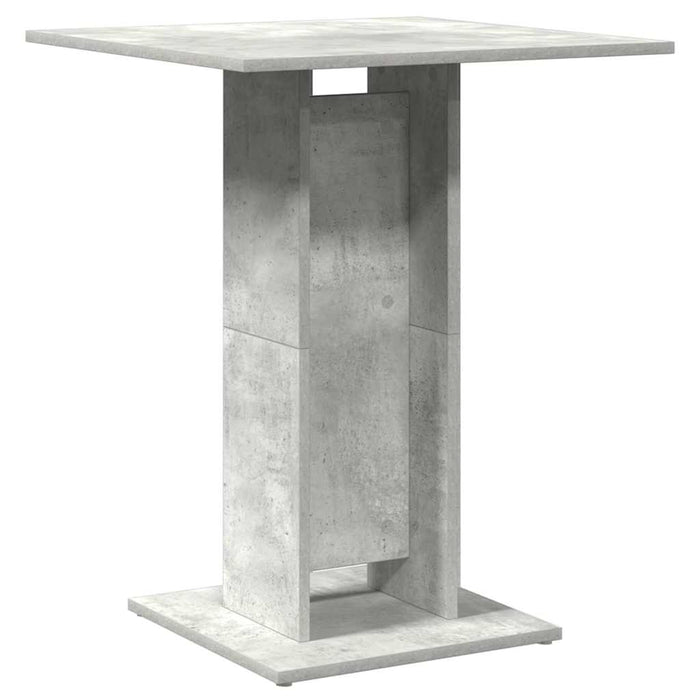 Masă de bistro, gri beton, 60 x 60 x 75 cm, lemn prelucrat - WALTI WALTI