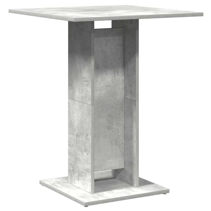 Masă de bistro, gri beton, 60 x 60 x 75 cm, lemn prelucrat - WALTI WALTI