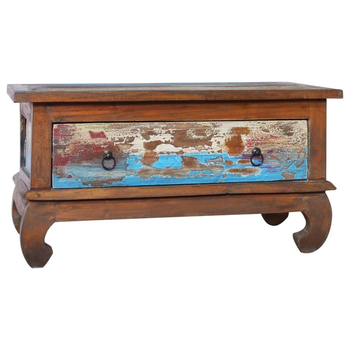 Măsuță de cafea, 80 x 50 x 40 cm, lemn de tec reciclat - WALTI WALTI