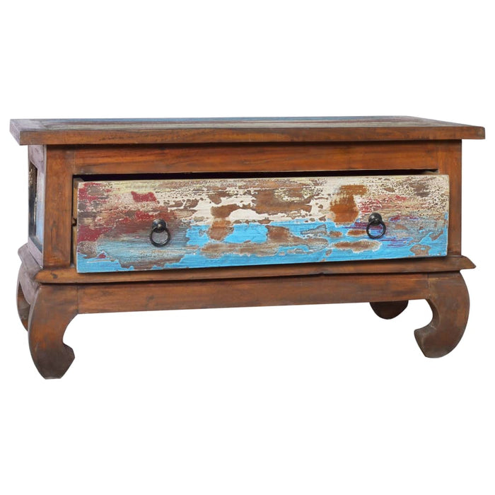 Măsuță de cafea, 80 x 50 x 40 cm, lemn de tec reciclat - WALTI WALTI