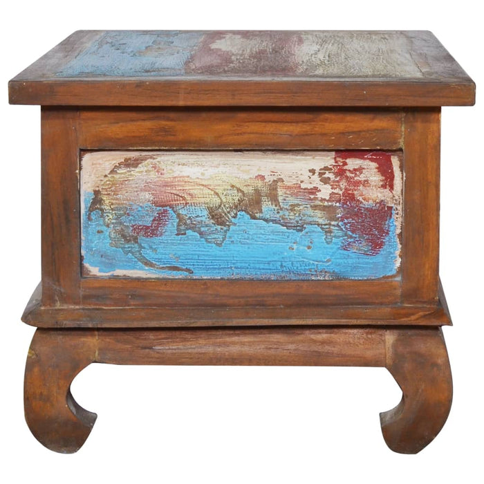 Măsuță de cafea, 80 x 50 x 40 cm, lemn de tec reciclat - WALTI WALTI
