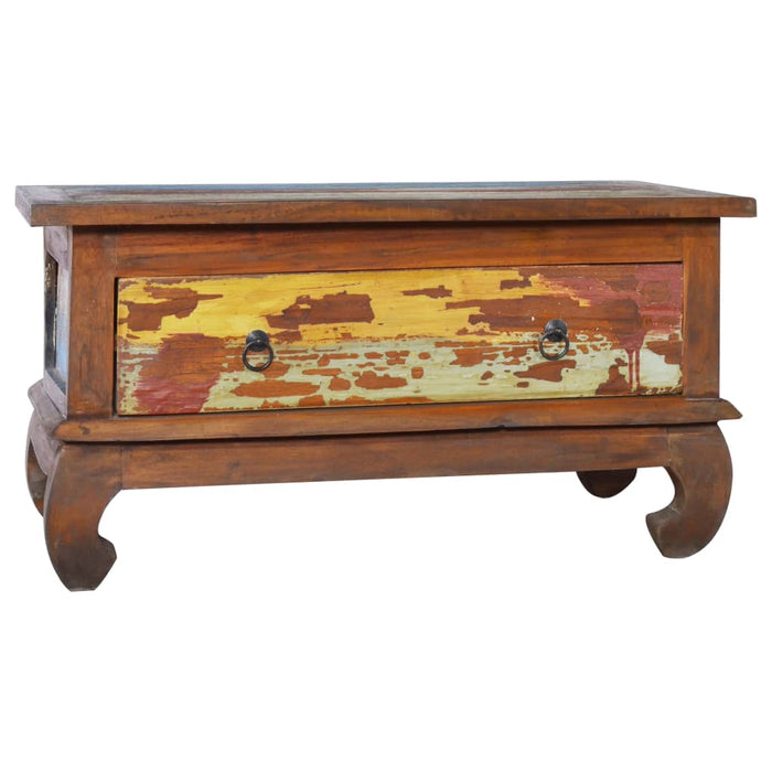 Măsuță de cafea, 80 x 50 x 40 cm, lemn de tec reciclat - WALTI WALTI