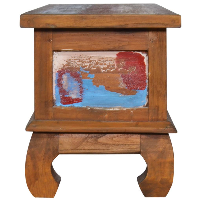 Comodă TV, 110 x 35 x 40 cm, lemn reciclat de tec - WALTI WALTI
