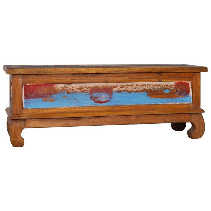 Comodă TV, 110 x 35 x 40 cm, lemn reciclat de tec - WALTI WALTI