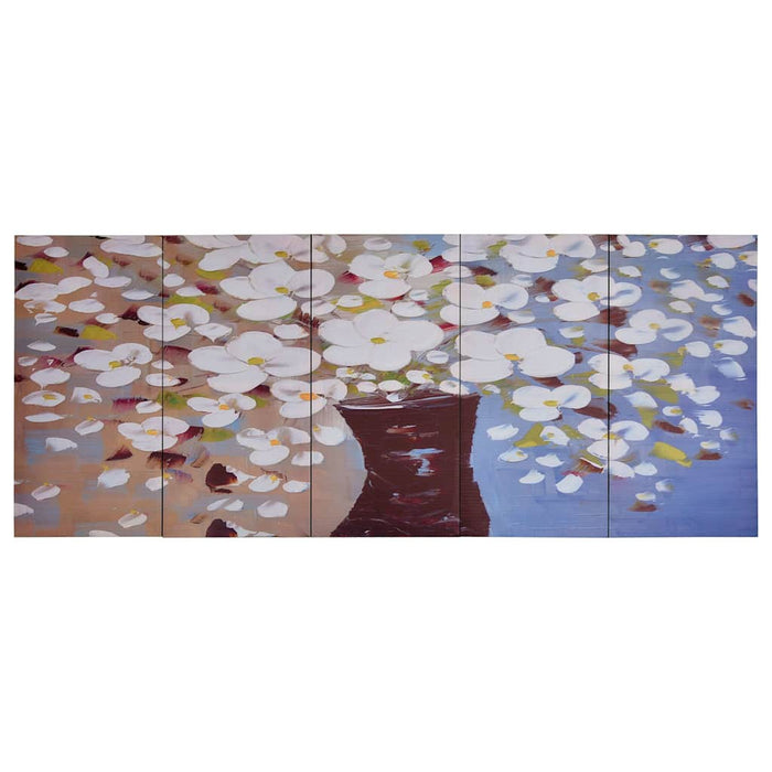 Set tablouri din pânză, vas cu flori, multicolor, 150 x 60 cm WALTI