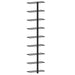 Suport sticle de vin de perete, 9 sticle, negru, fier - WALTI WALTI