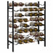 Suport sticle de vin pentru 48 de sticle, negru, metal - WALTI WALTI