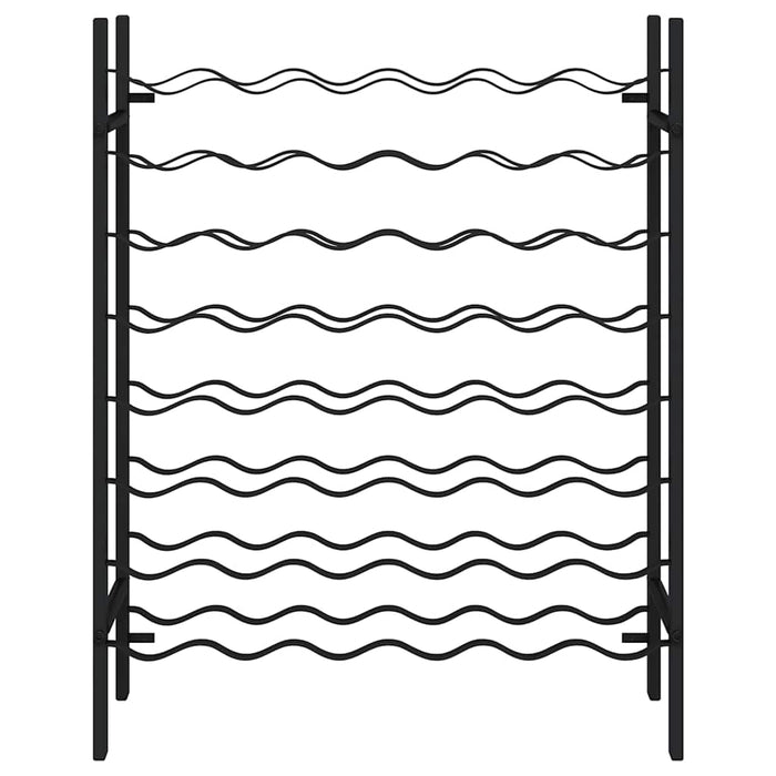 Suport sticle de vin pentru 48 de sticle, negru, metal - WALTI WALTI