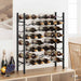Suport sticle de vin pentru 48 de sticle, negru, metal - WALTI WALTI
