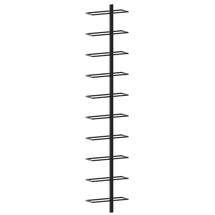 Suporturi sticle de vin montaj pe perete 10 sticle negru metal - WALTI WALTI