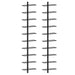 Suporturi sticle de vin de perete 20 sticle 2 buc. negru metal - WALTI WALTI