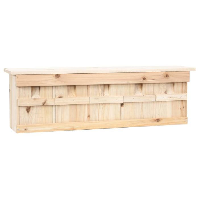 Căsuță de vrăbii cu 5 încăperi, 68 x 15 x 21 cm, lemn de brad - WALTI WALTI