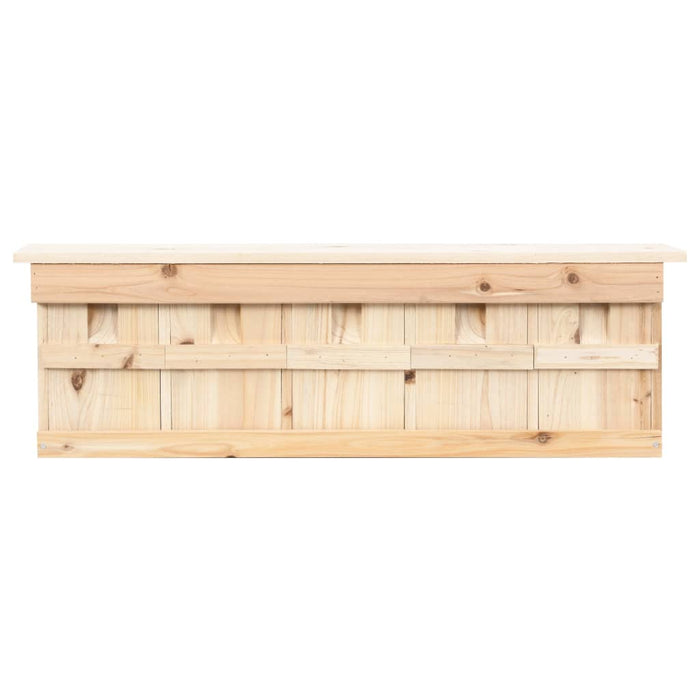 Căsuță de vrăbii cu 5 încăperi, 68 x 15 x 21 cm, lemn de brad - WALTI WALTI