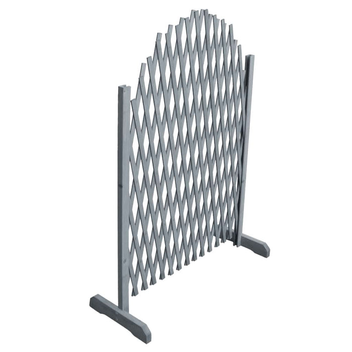 Gard din spalier, gri,1,8 x 1 m, lemn masiv de brad - WALTI WALTI