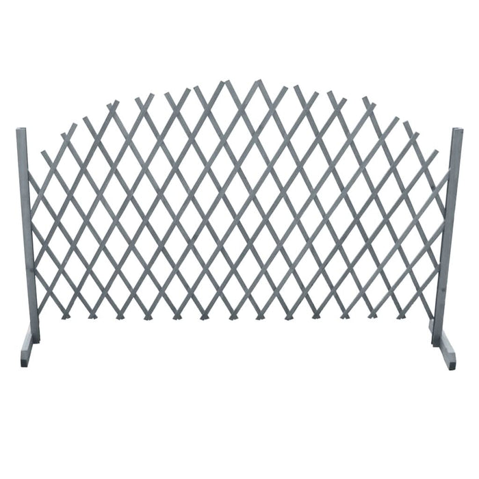 Gard din spalier, gri,1,8 x 1 m, lemn masiv de brad - WALTI WALTI