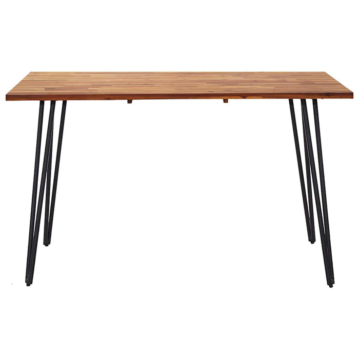 Set mobilier de exterior 5 piese lemn masiv acacia și poliratan WALTI