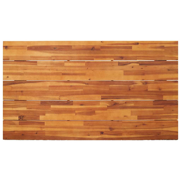 Set mobilier de exterior 5 piese lemn masiv acacia și poliratan WALTI