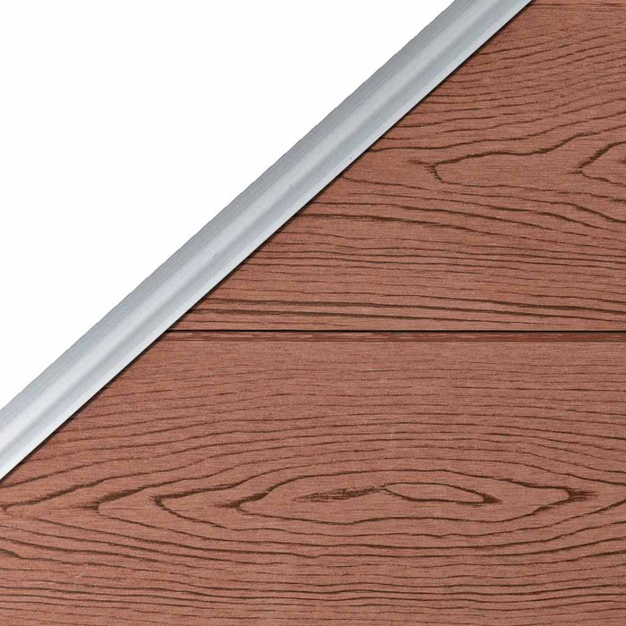 Set panouri gard, 1 pătrat + 1 oblic, maro, 273x186 cm, WPC - WALTI WALTI