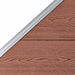 Set panouri gard, 1 pătrat + 1 oblic, maro, 273x186 cm, WPC - WALTI WALTI