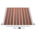 Set panouri gard, 1 pătrat + 1 oblic, maro, 273x186 cm, WPC - WALTI WALTI