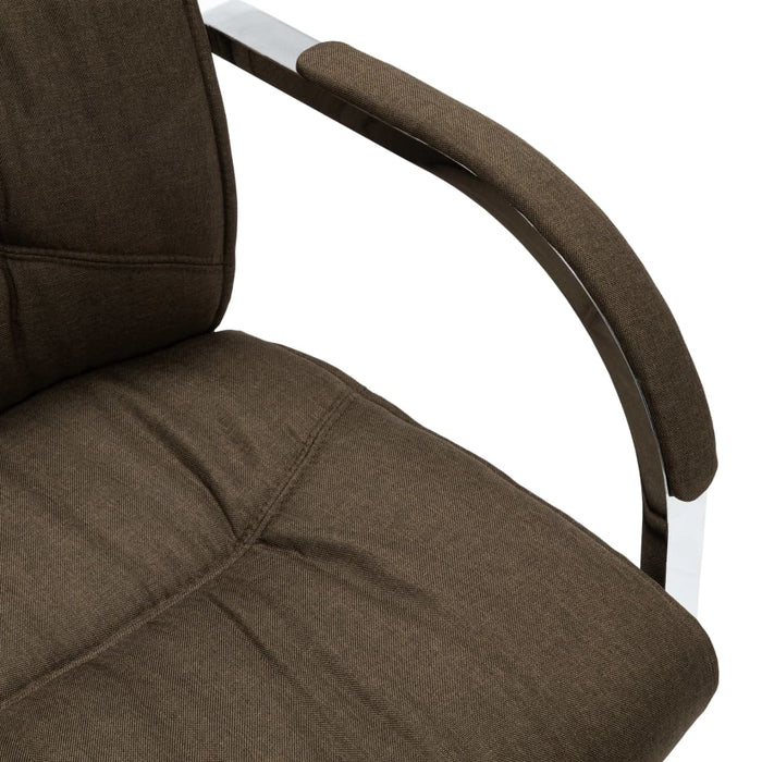 Scaun de birou consolă, maro, material textil - WALTI WALTI
