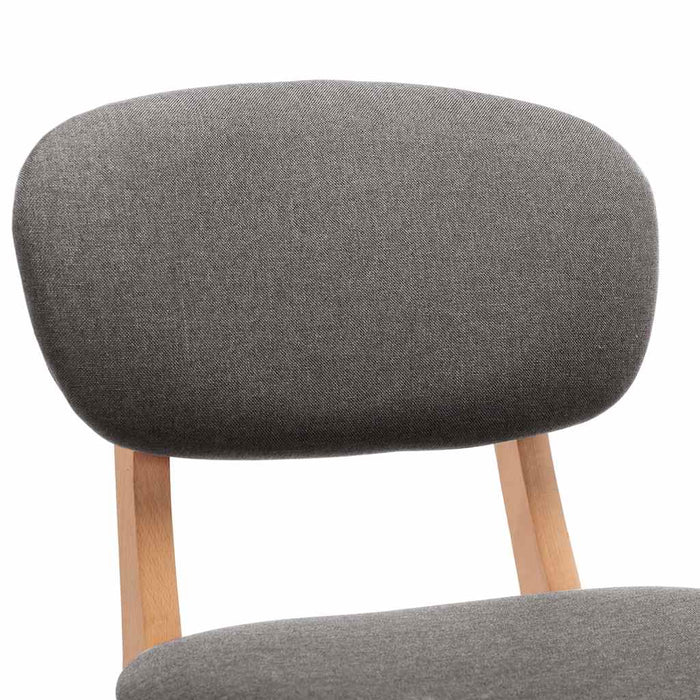 Scaune de bar, 2 buc., gri deschis, material textil - WALTI WALTI